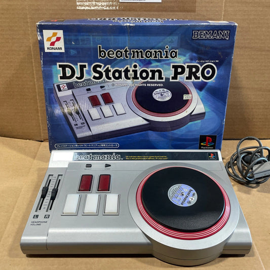 KONAMI DJ Station PRO Beatmania Controller with 3 Japanese Games Japan Tested