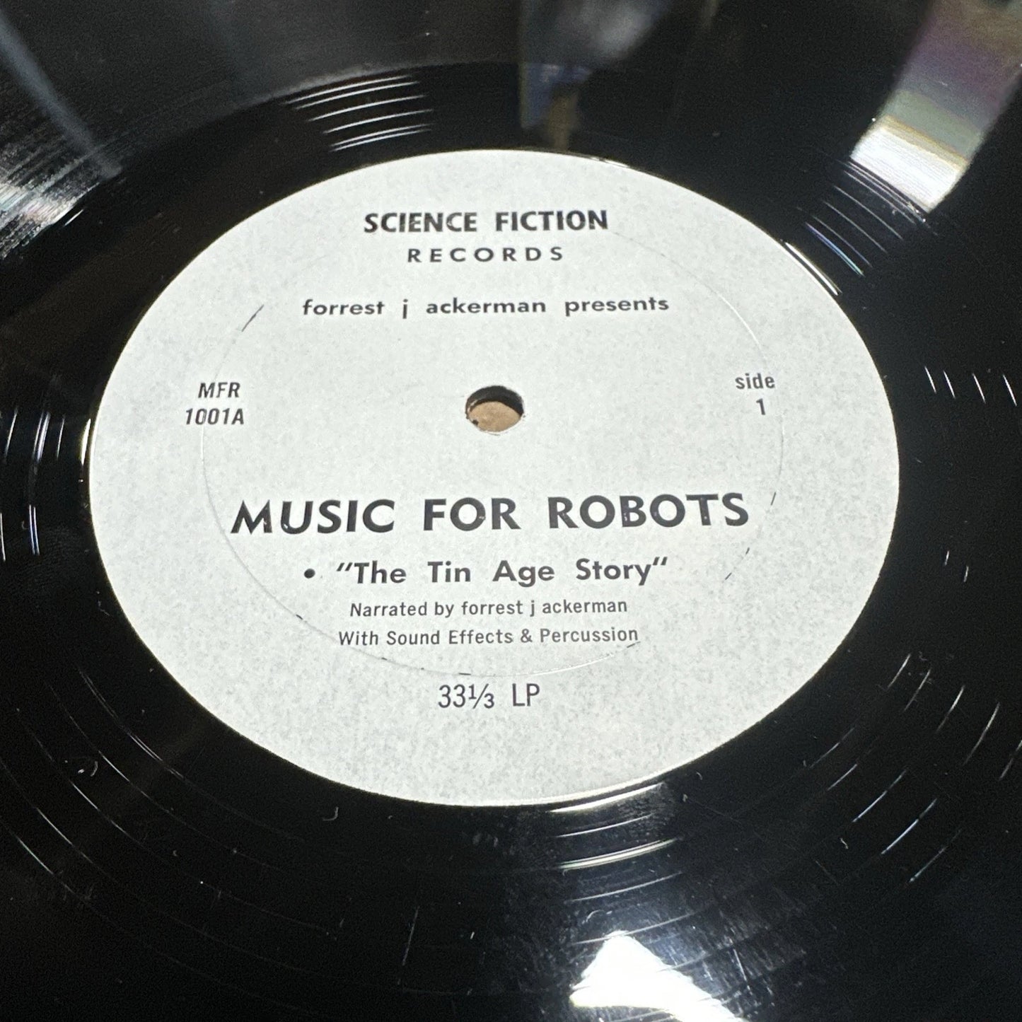 Rare 1987 Music For Robots Forest J Ackerman The Tin Age Story 12" LP