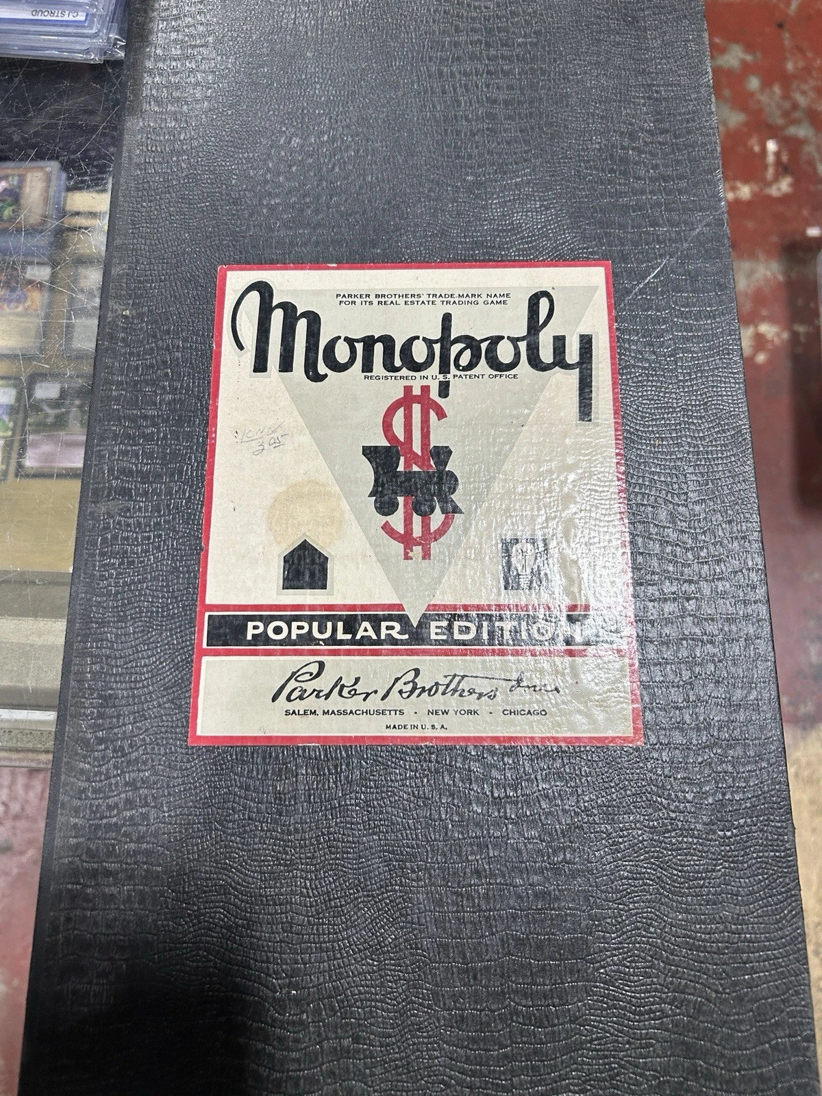 Vintage 1951 Monopoly Board Game Wood Pieces