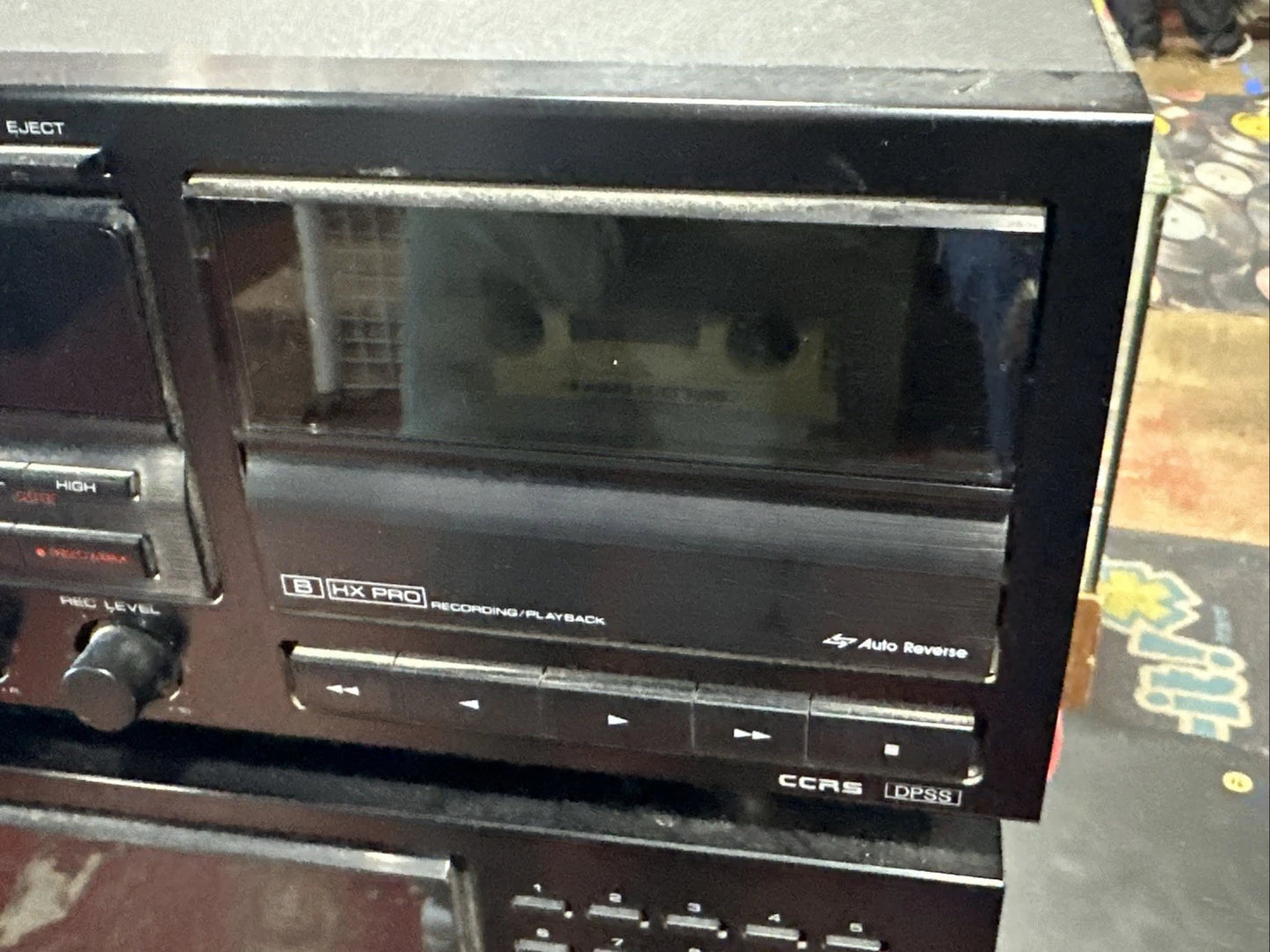 Kenwood Dual Cassette Deck Tape Recorder KX-W8030 tested/works