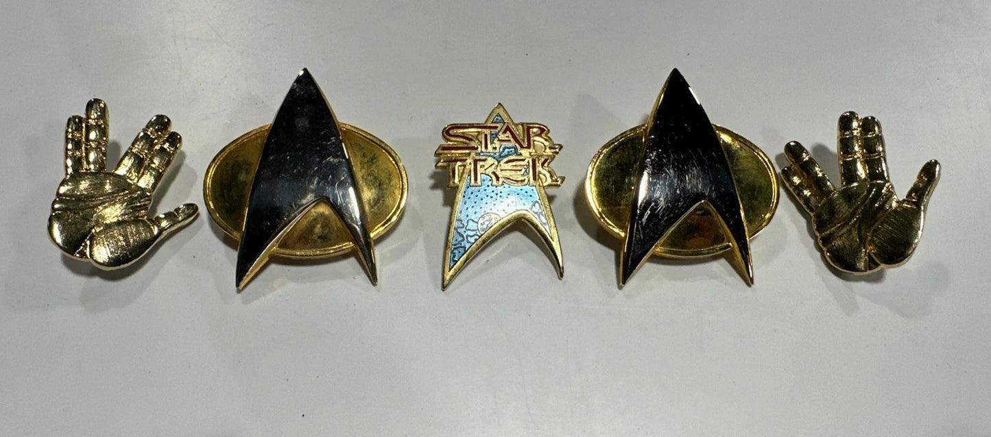 Vintage Star Trek Pins Lot 1988-1991