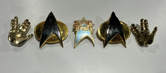Vintage Star Trek Pins Lot 1988-1991