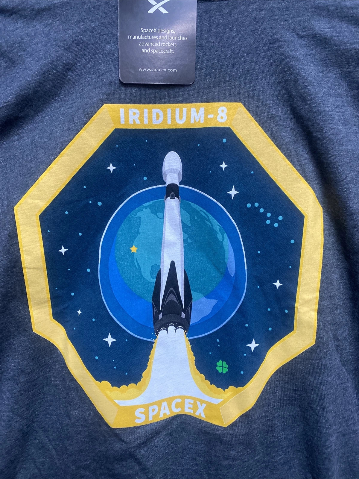 SpaceX Elon Musk Iridium-8 Vandenberg Authentic SpaceX Shirt 2XL