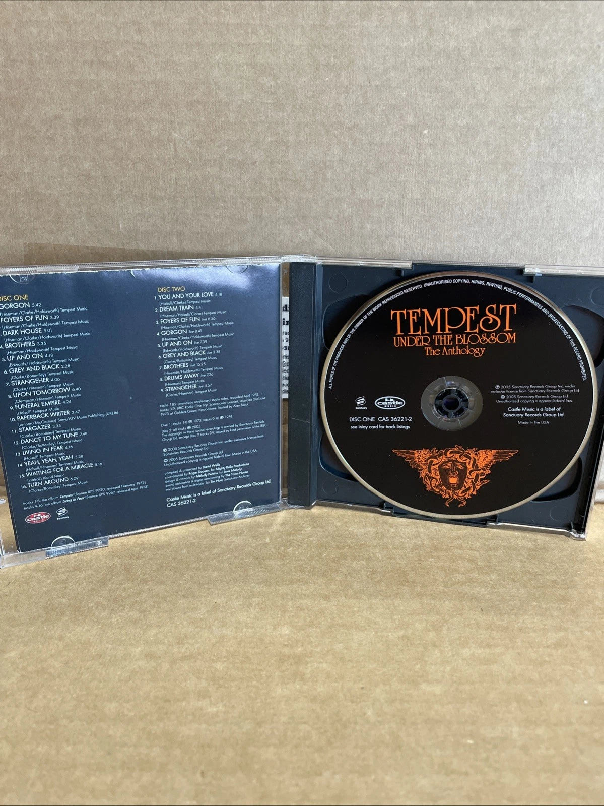 Under the Blossom: The Anthology by Tempest (CD, Sep-2005, 2 Discs, Castle Music