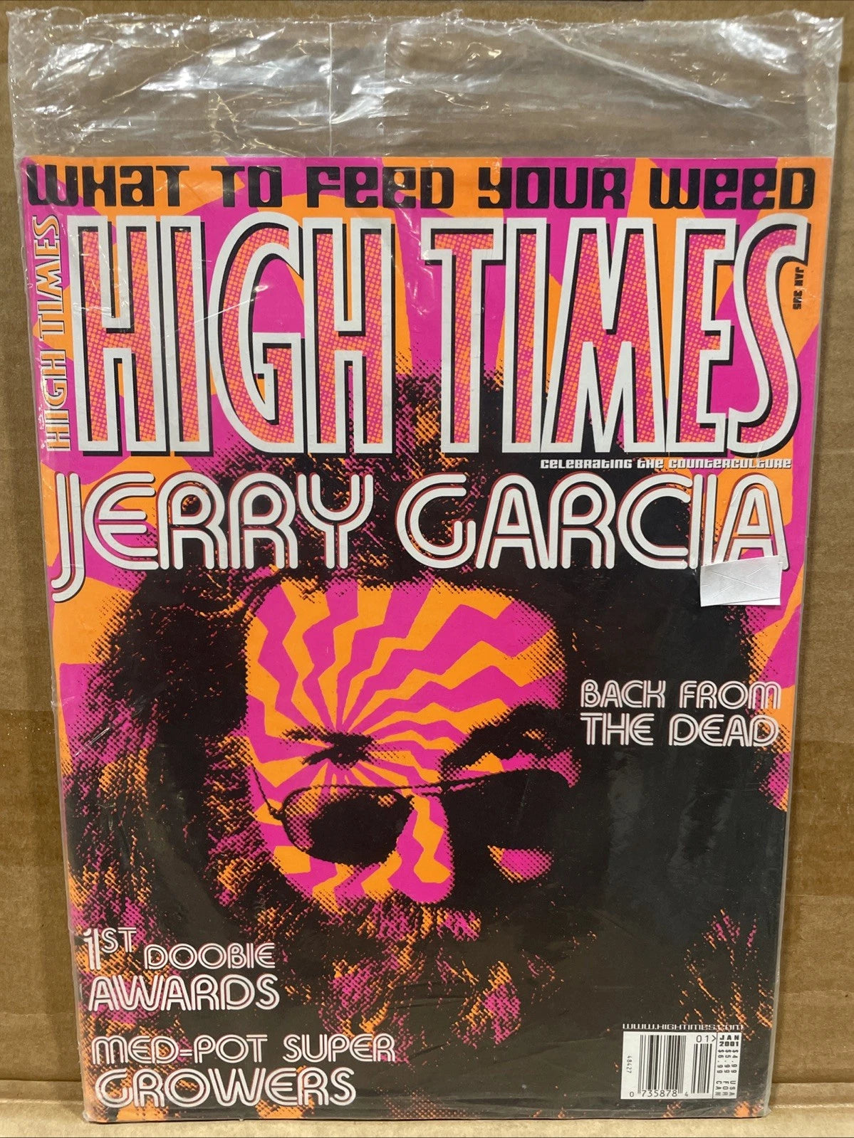 High Times Magazine January 2001 Vintage Jerry Garcia Cover Issue JAN 305