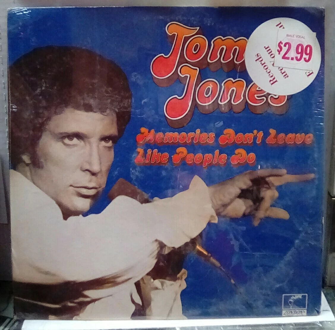 Tom Jonds Memories Don't Leave Like People Do Sealed Record