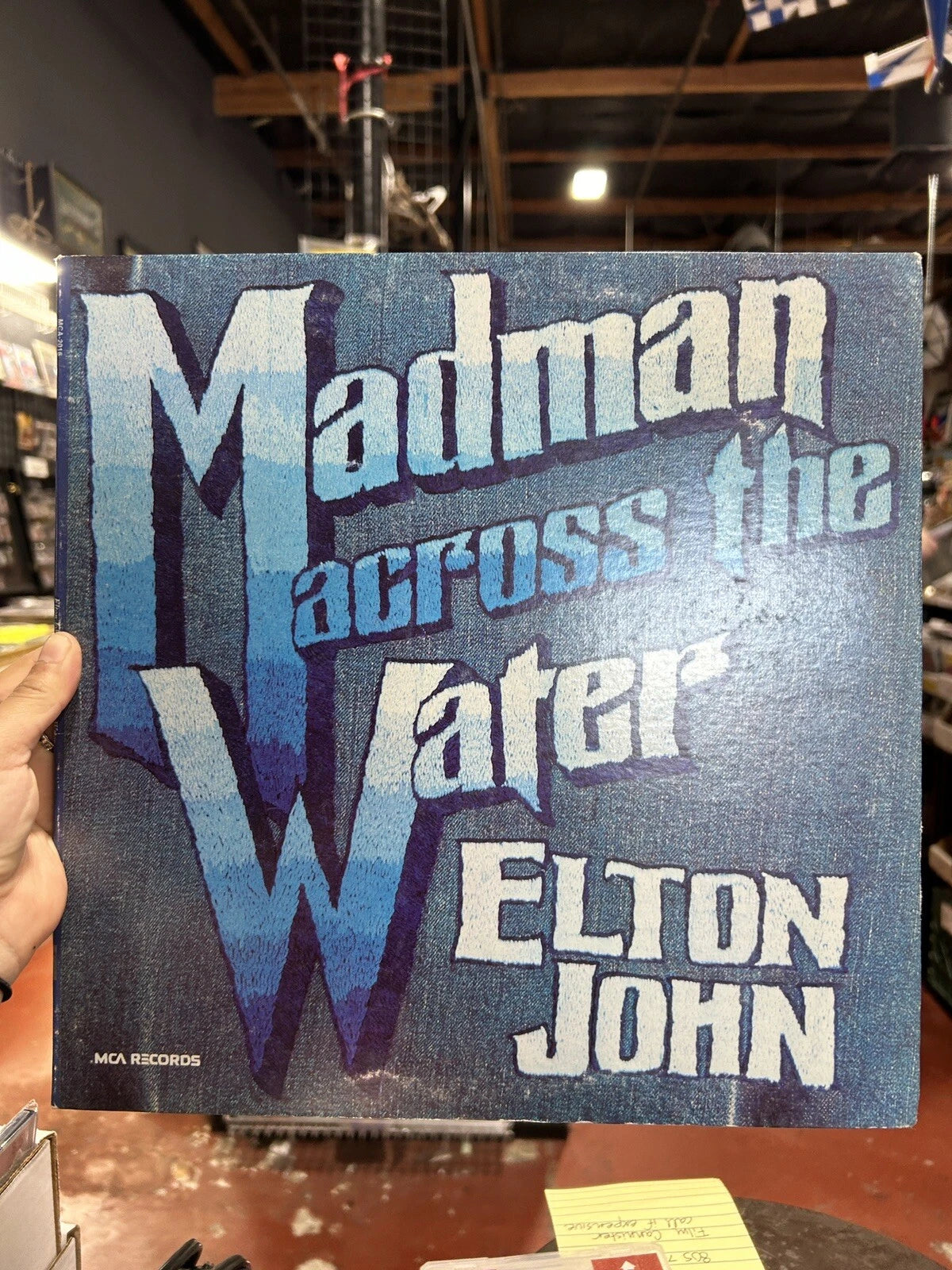 ELTON JOHN - Madman Across the Water Vinyl LP 1973 MCA-2016 w- Booklet