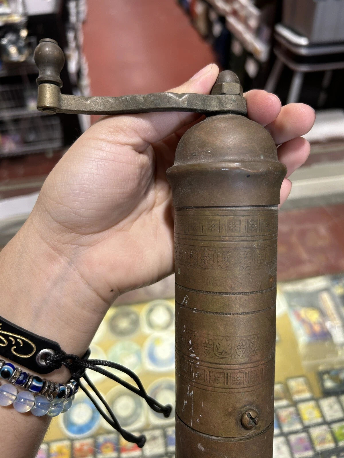 Antique Brass Turkish Grinder