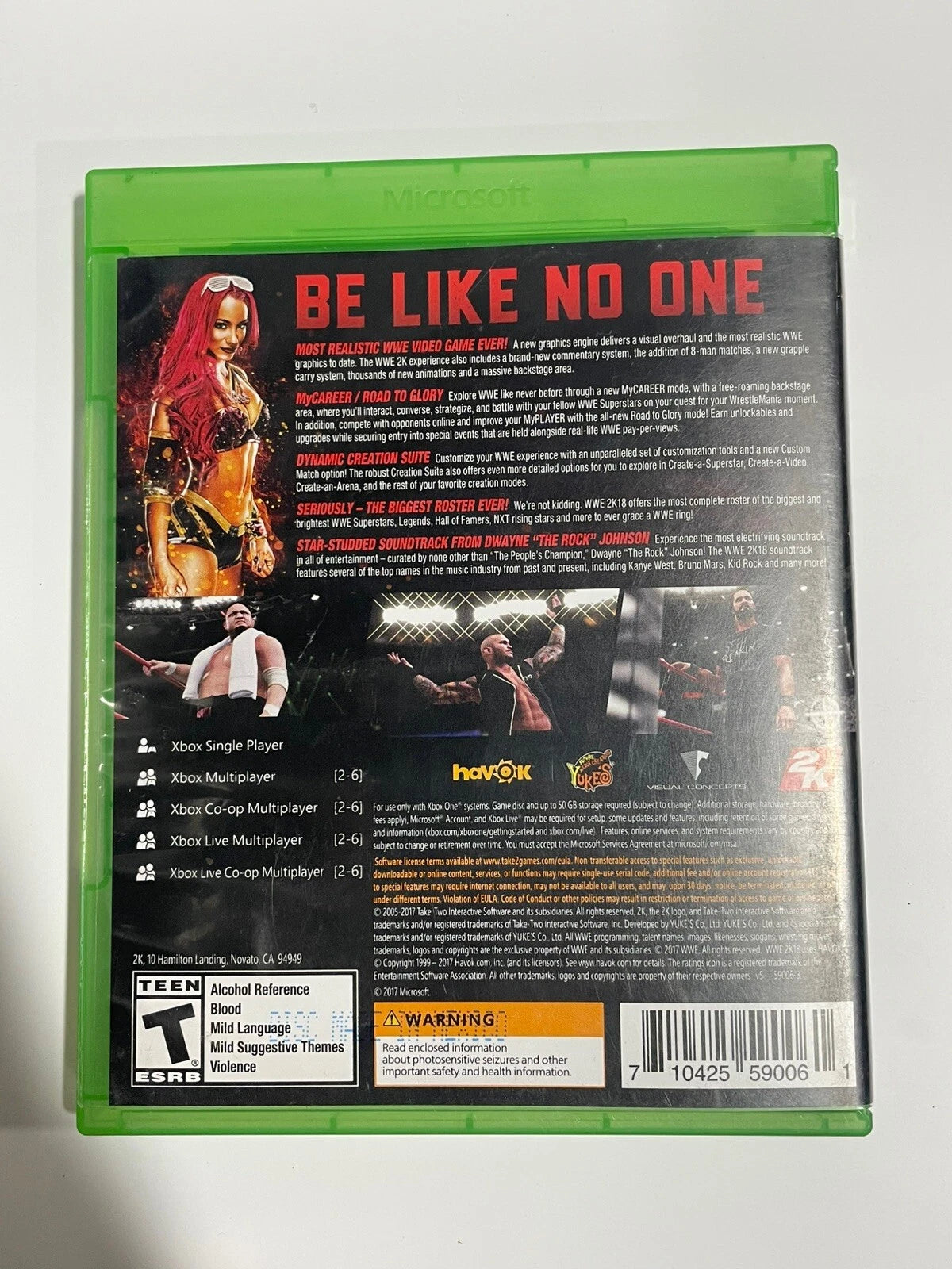 WWE 2K18 Cena / Nuff Collector's Edition Xbox One Sealed