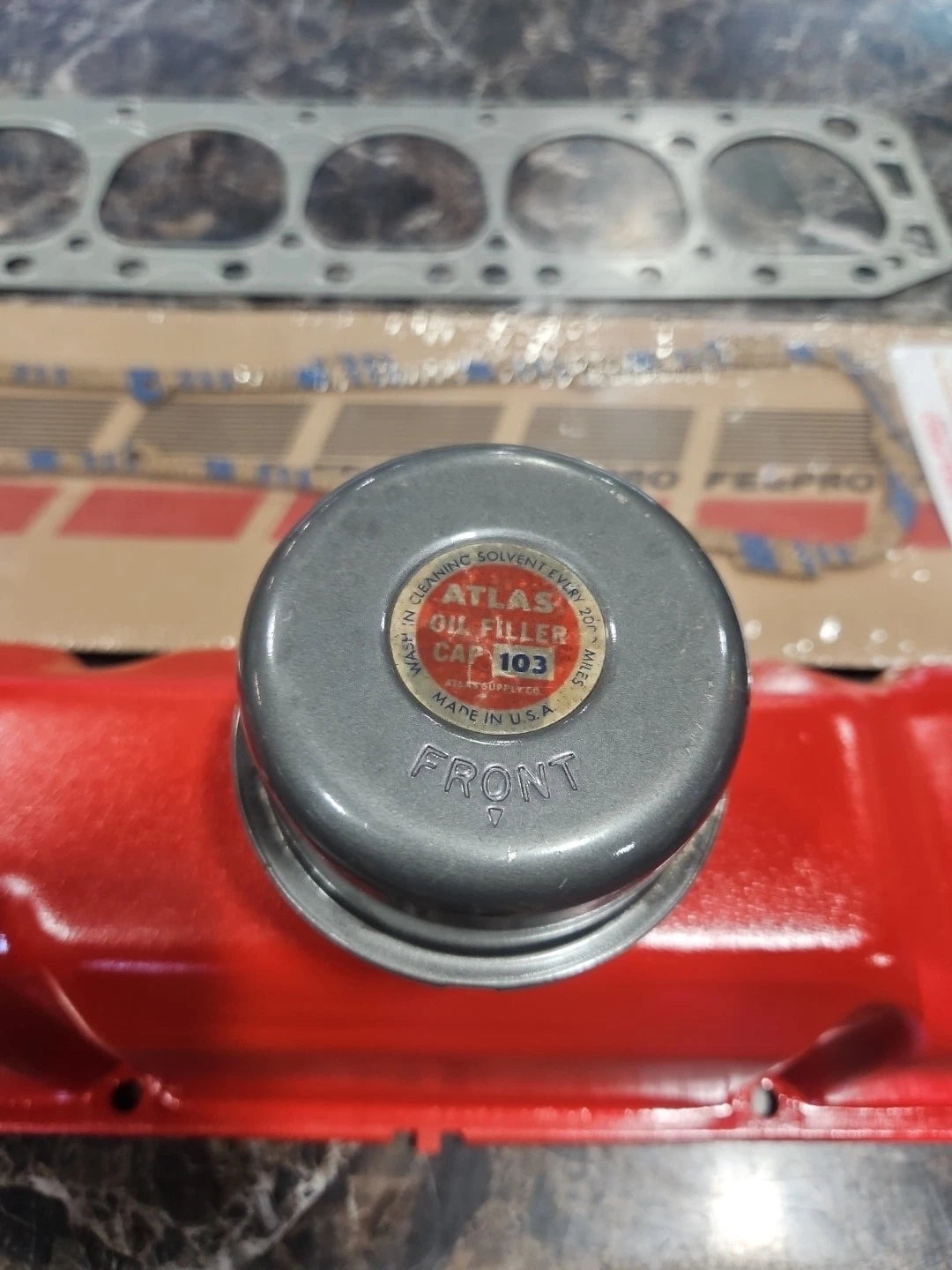1953-1964 Valve Cover With The Breathers Ford 223 Engine
