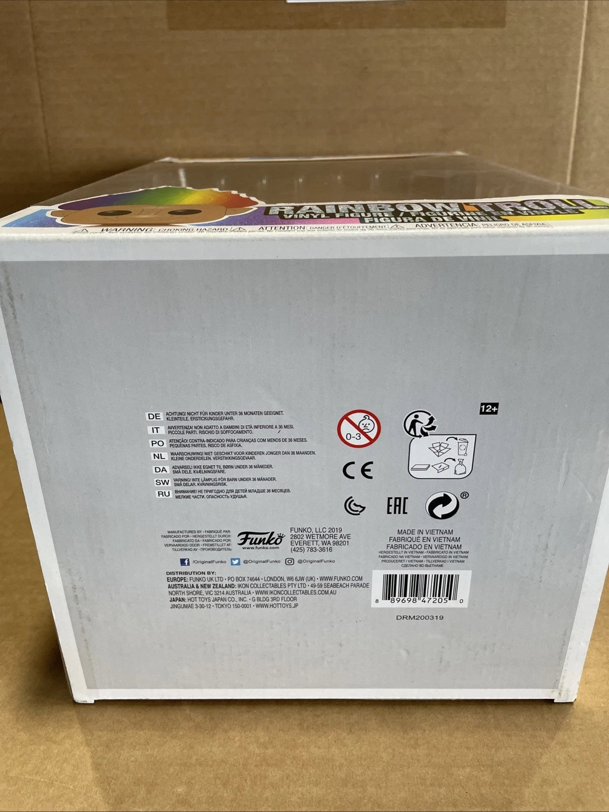 FUNKO POP ! RAINBOW TROLL 09 GOOD LUCK TROLLS 10"