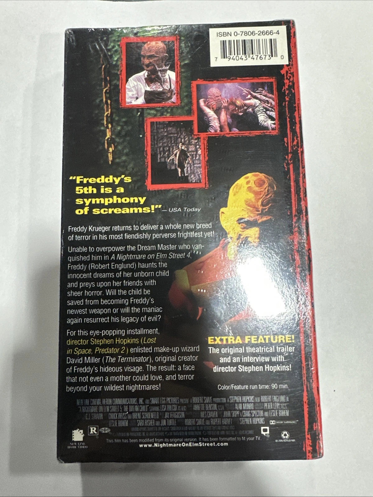 A Nightmare On Elm Street 5 Dream Child VHS Digitally Remastered Horror Sealed