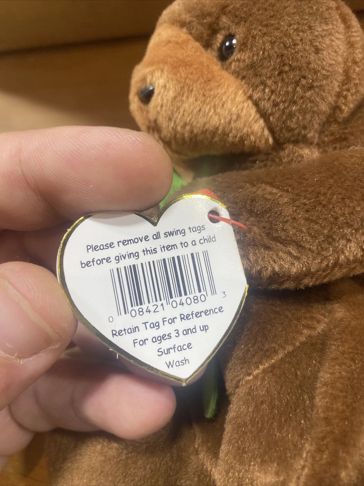 PERFECT CONDITION TY Seaweed Beanie Baby W/ PVC Pellets. Tag *ERRORS* 1995