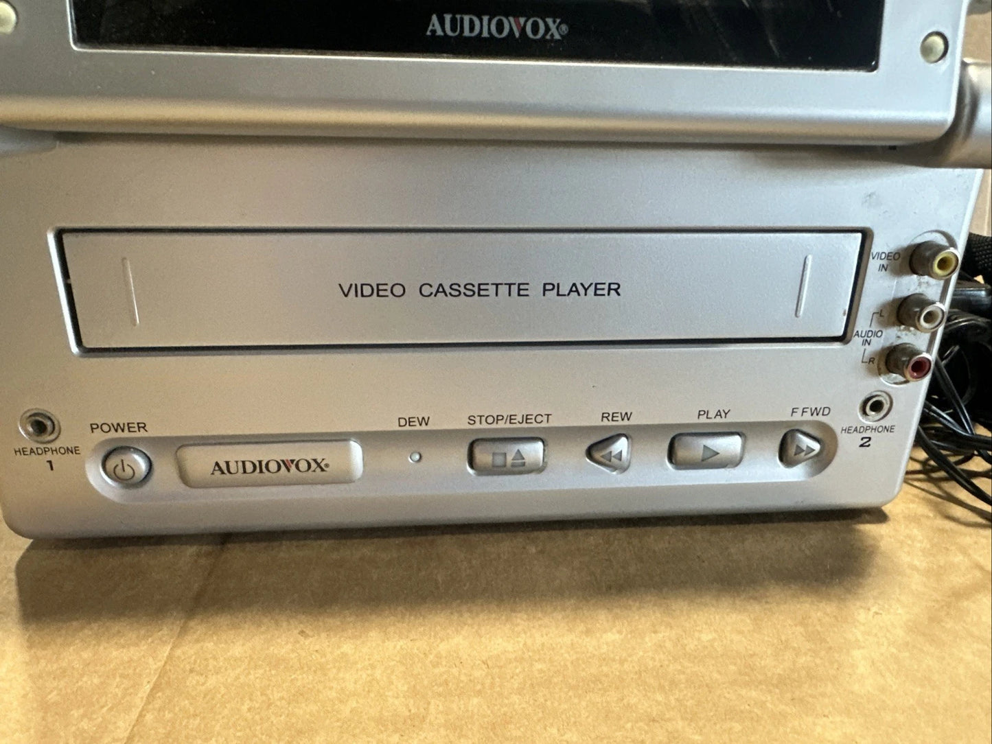 AudioVOX VBP2000 Portable VHS Player LCD Monitor Console Parts Not Working