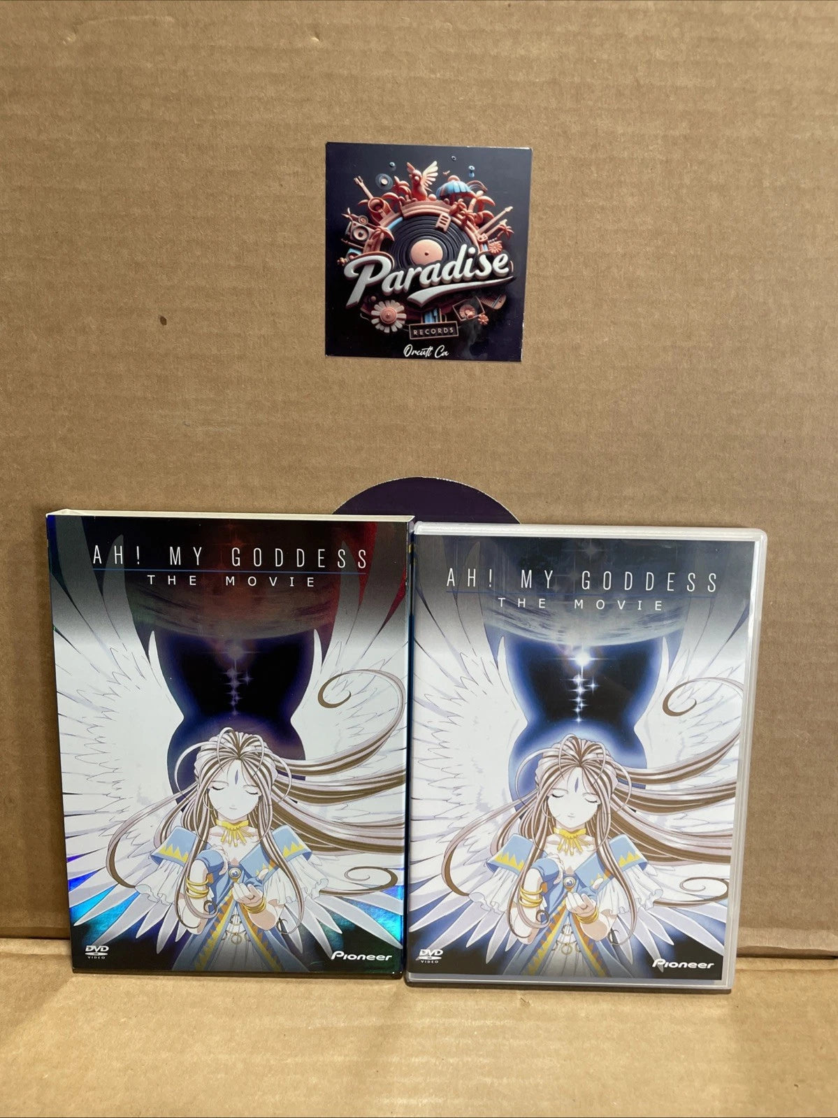 Ah! My Goddess The Movie DVD w/ Slipcover Pioneer 2000 With Card