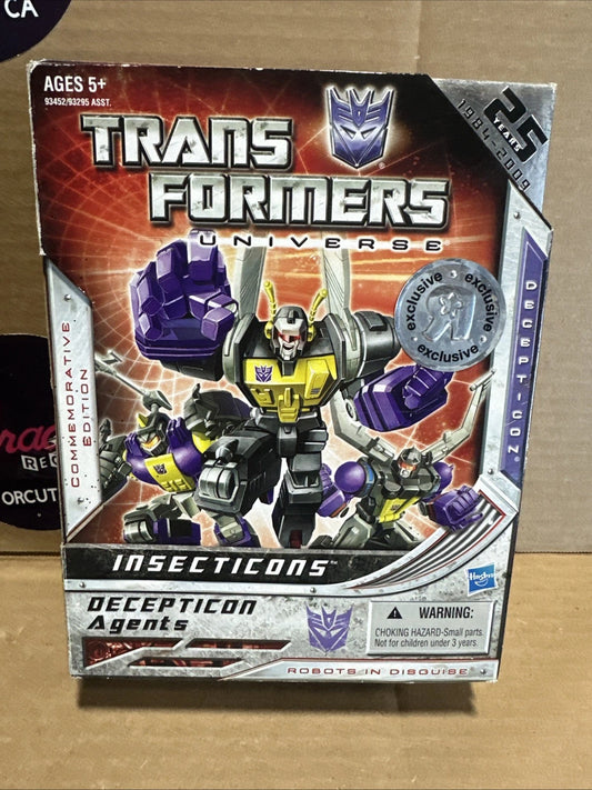 Transformers Universe 25th Anniversary Insecticons TRU Exclusive 2009 Open Box