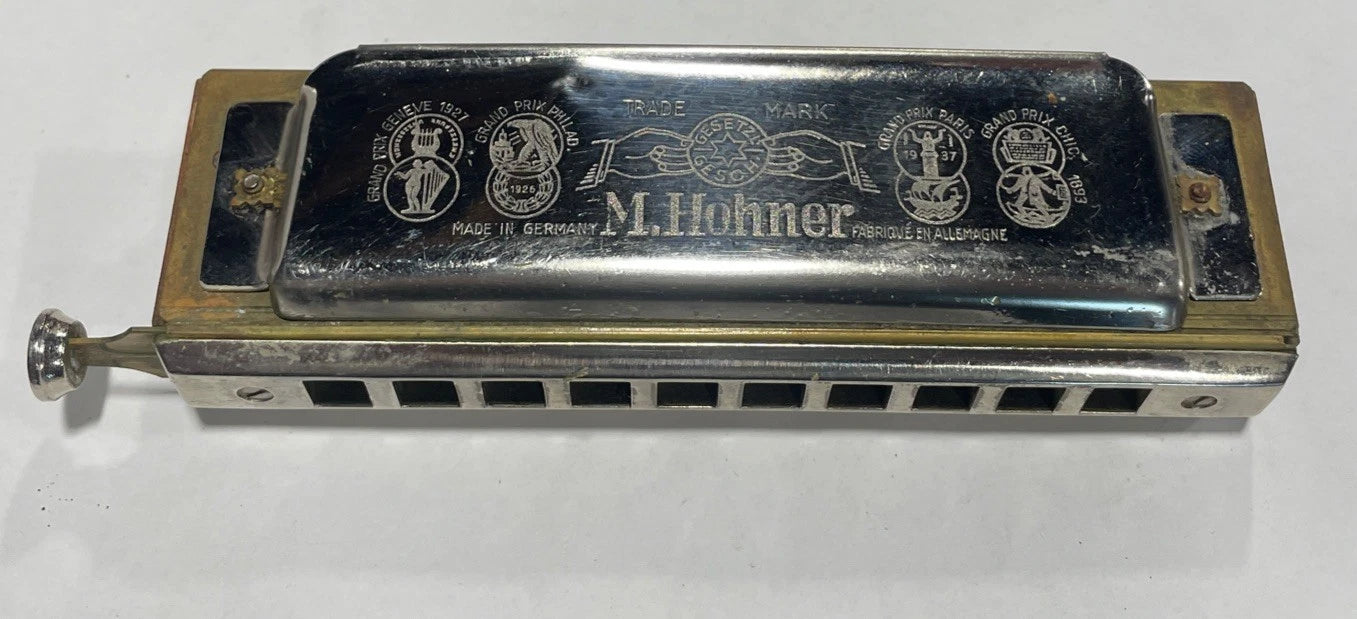 Vintage The ”Chromonica” M. Hohner Made In Germany Key Of D Chromatic Harmonica
