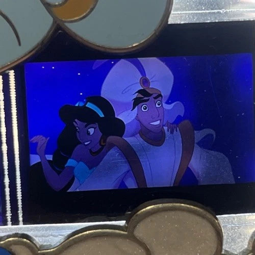 Disney Pin Genie Piece of Disney Movie Film Strip Jasmine/Aladdin LE 2000 PODM