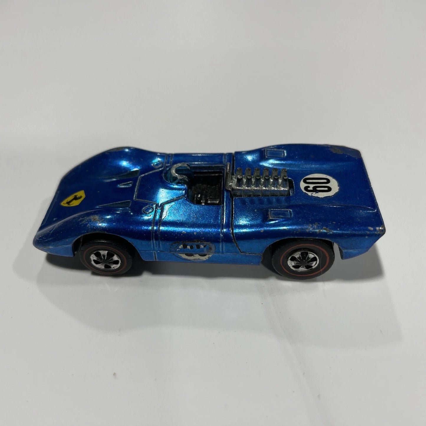 HOT WHEELS REDLINE 1969 FERRARI 312P BLUE VINTAGE RARE REDLINES