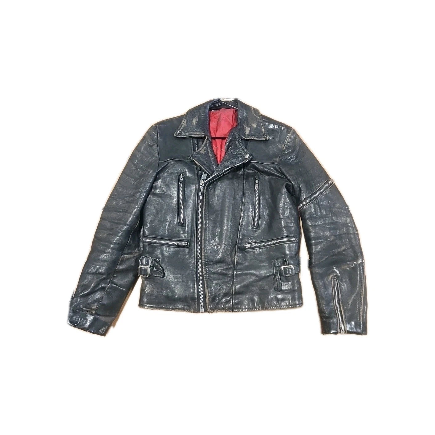 Vintage Style Leather Biker Jacket YKK Hardware?? 70's Era Rare