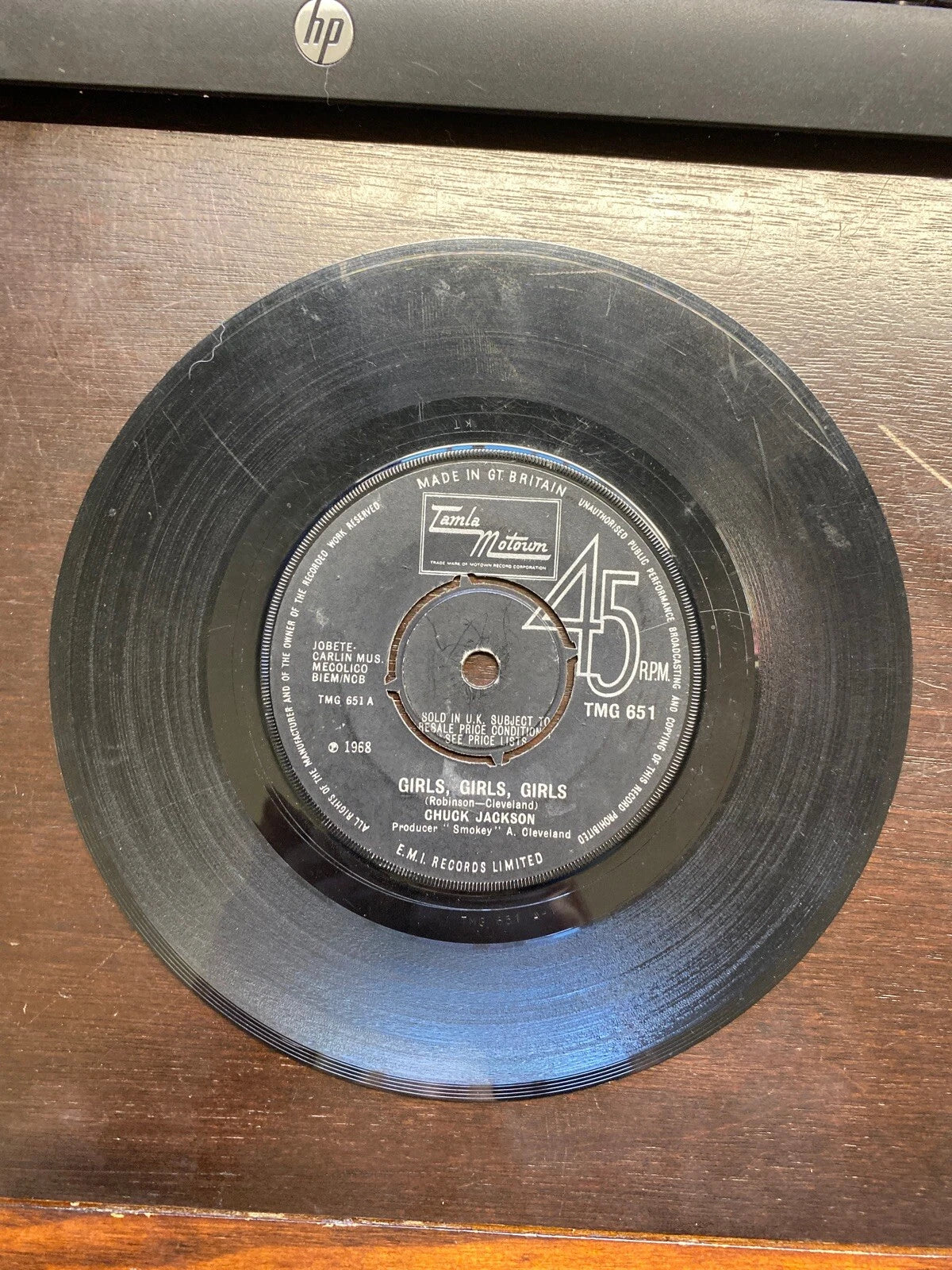 Chuck Jackson ‎Girls, Girls, Girls / (You Can't Let The Boy Over) 7” UK