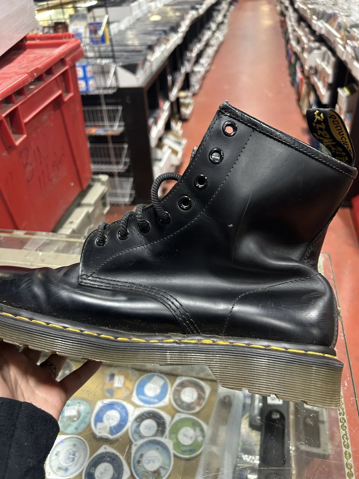 Dr. Martens AirWair Boots with Bouncing Soles-Black Size 11