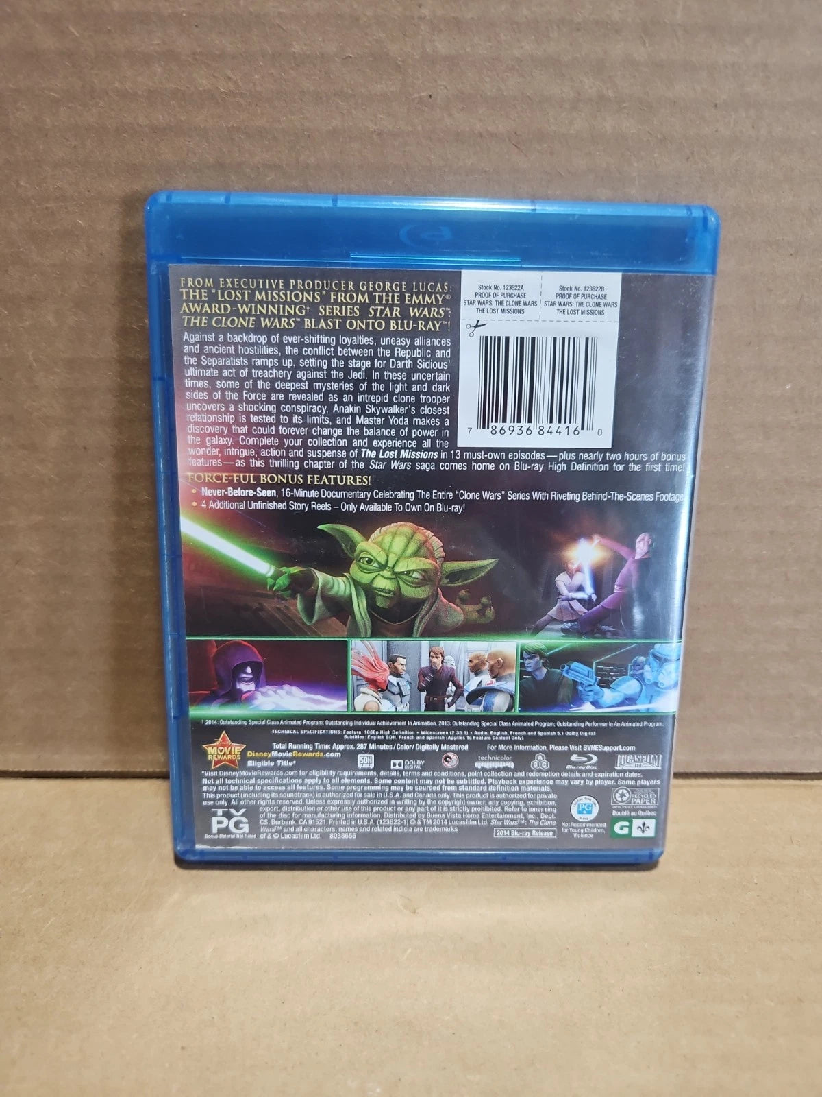 Star Wars: The Clone Wars: The Lost Missions (Blu-ray, 2014, 2-Disc Set)
