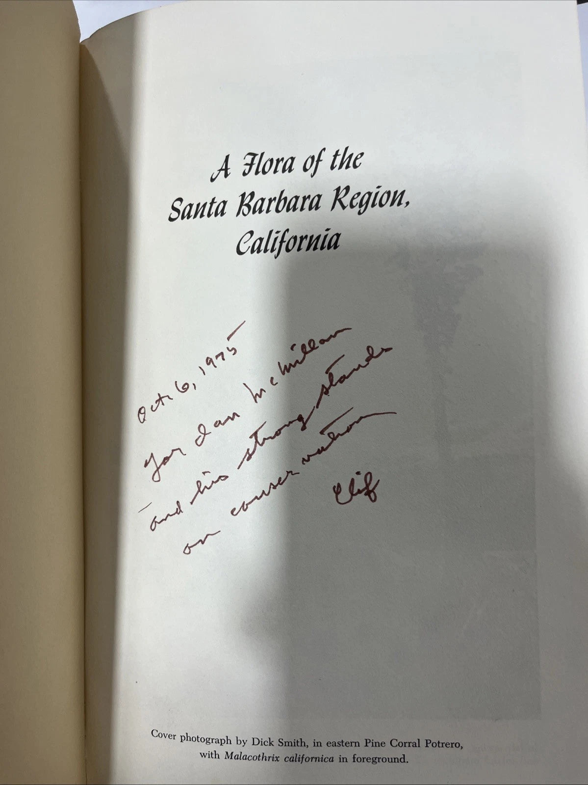 A Flora of the Santa Barbara Region, California by Clifton F. Smith. SIGNED.