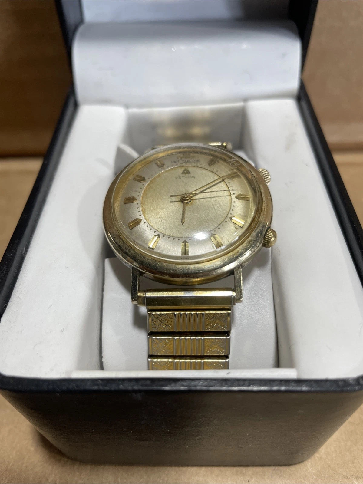 Vintage Collectible LeCoultre Memovox Alarm 10K Gold Filled Watch