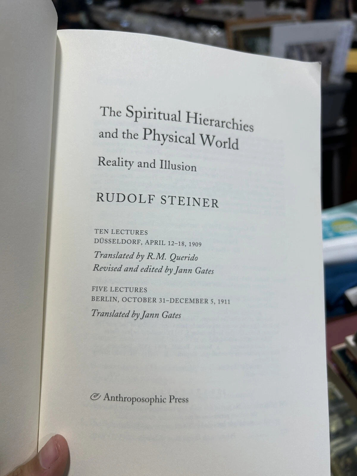 The Spiritual Hierarchies and the Physical World: Reality and Illusion (Paperbac