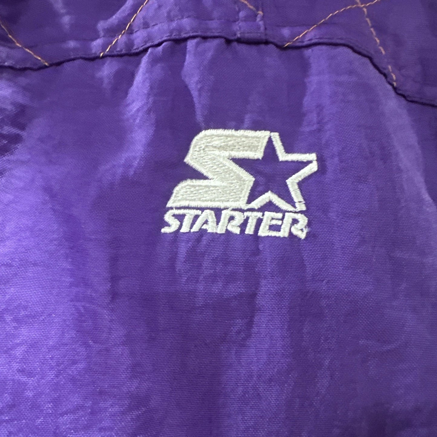 Vintage 90s NBA Starter Phoenix Suns Full Zip Hooded Basketball Jacket Size L