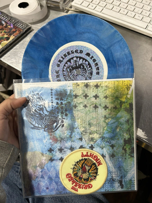 45 lp The Grizzled Mighty Waxoholics with patch