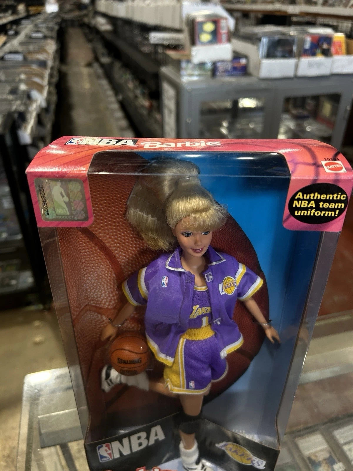 1998 #20704 LA Lakers Barbie Doll Mattel Los Angeles NBA Vintage Brand NIOB