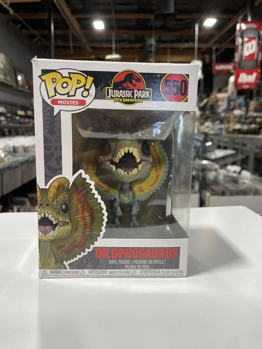 Funko Pop! Dilophosaurus #550- Jurassic Park- GITD Jurassic World Exclusive