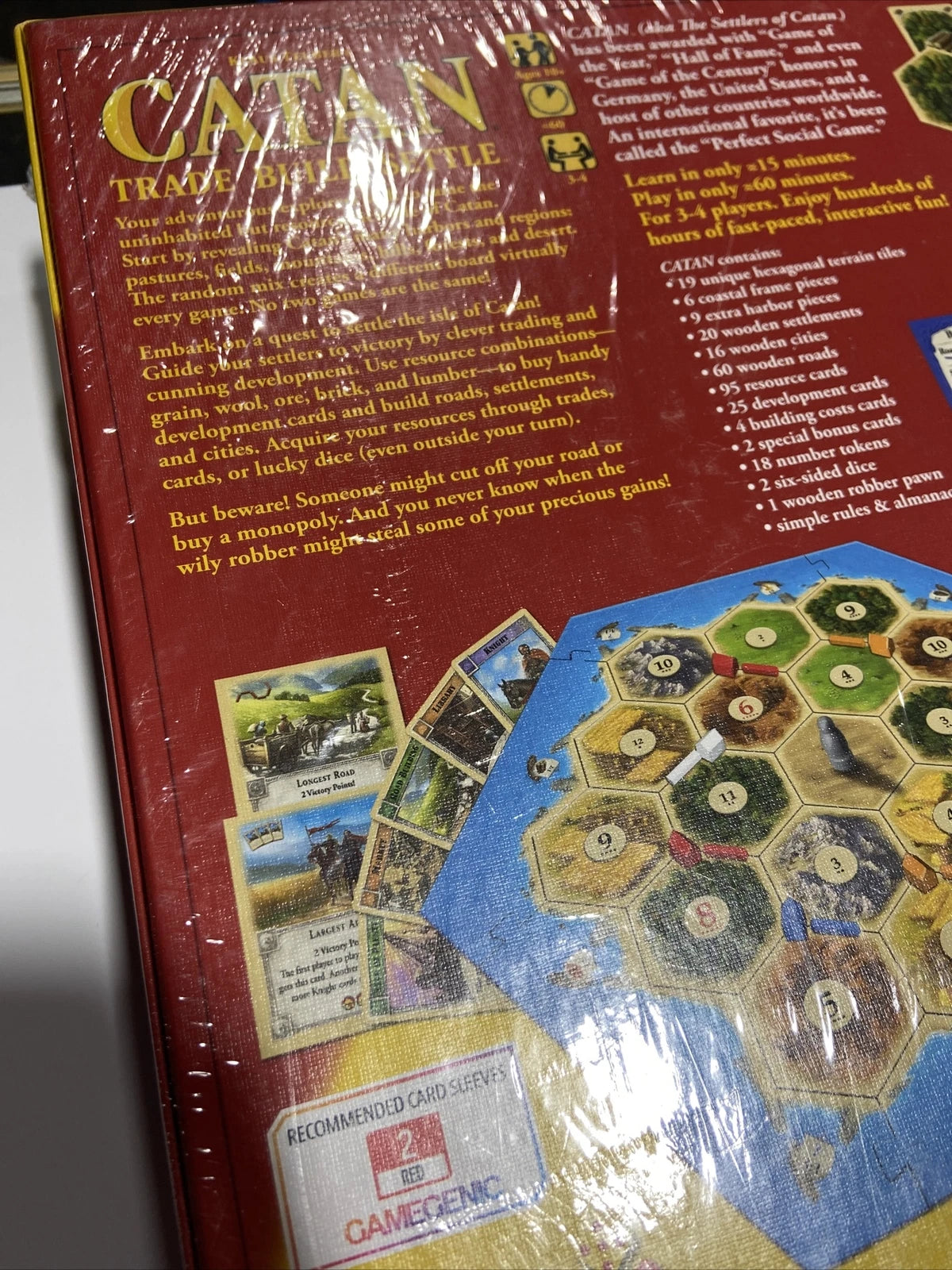 Settlers of Catan Core Game SEALED, complete in box, unplayed