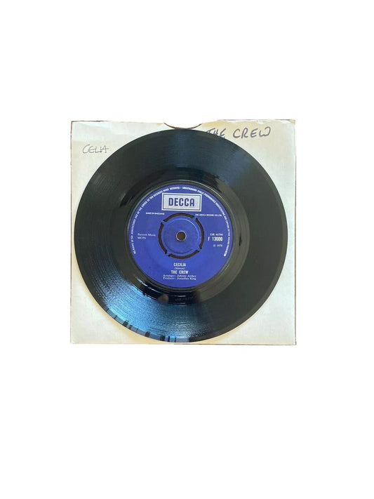 The Crew-Cecilia/1970 - 7" 45 ENGLAND UK import F.13000 1970 Vtg vinyl record