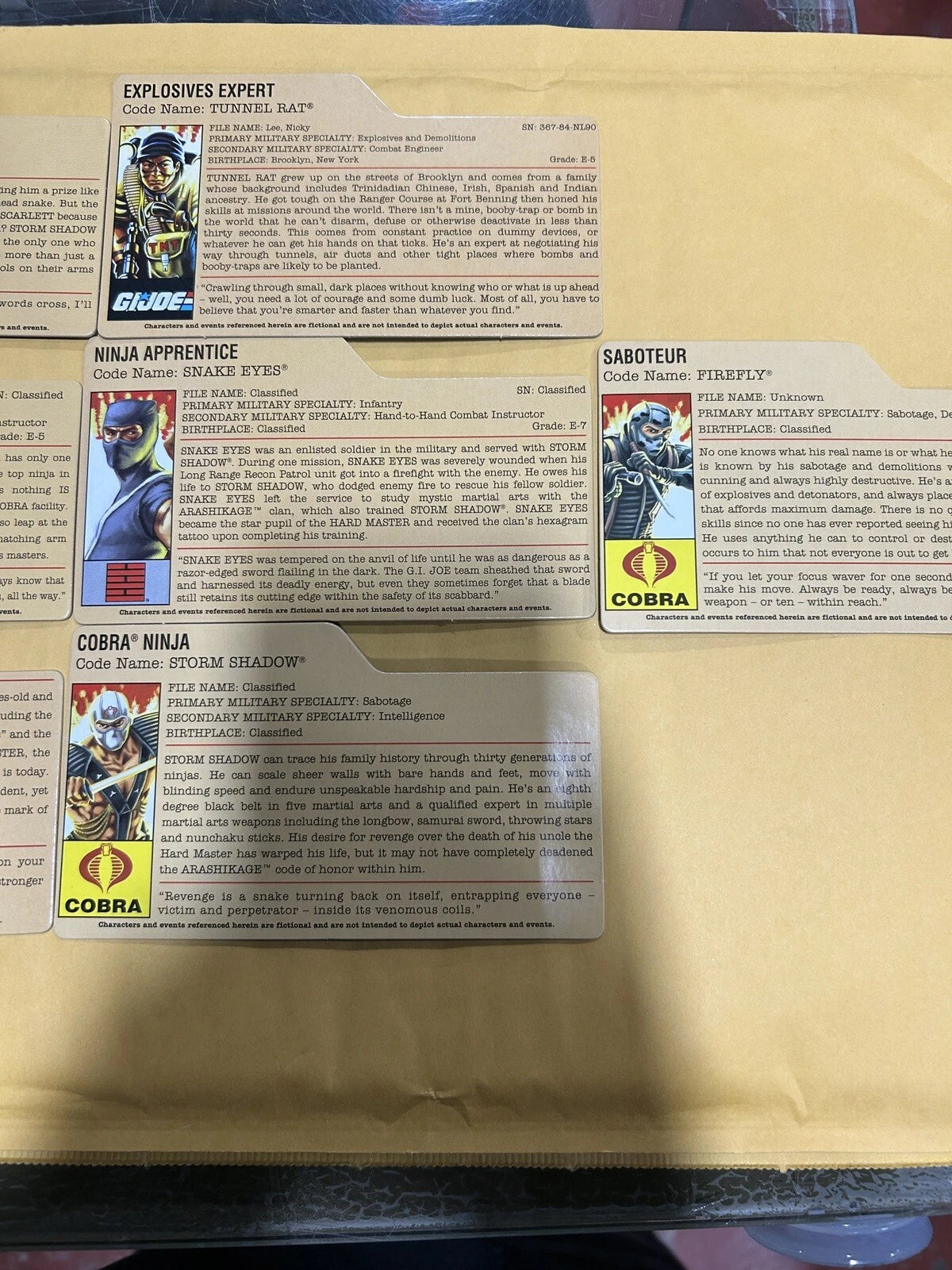 G.I. Joe Cards lot