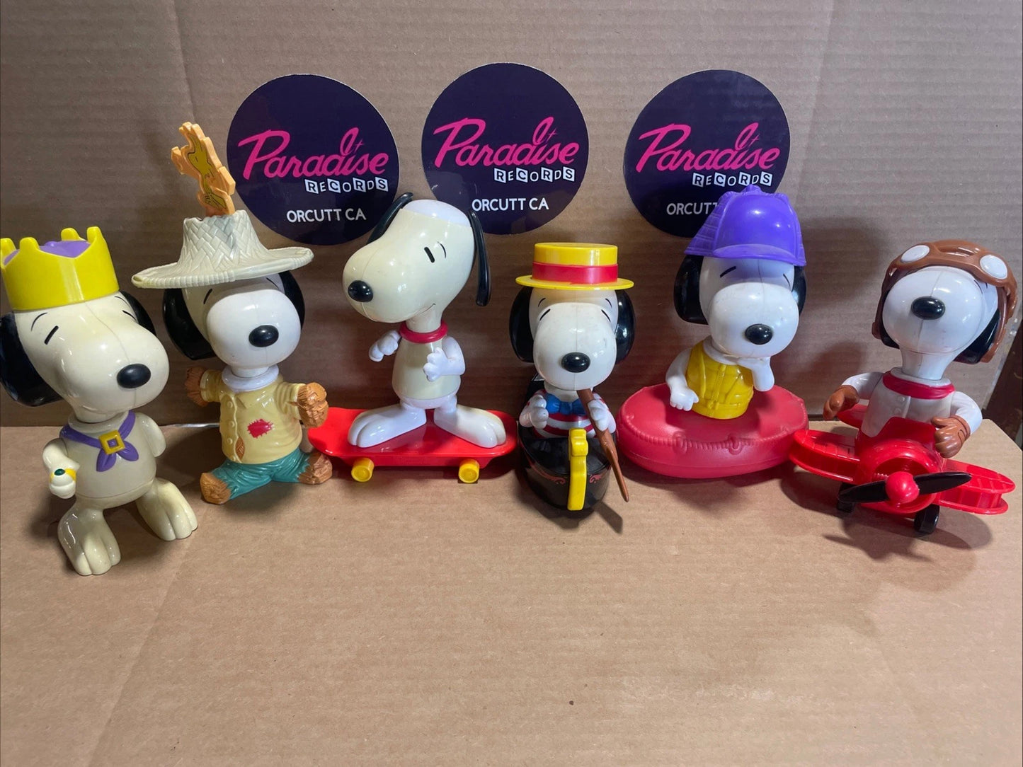 Vintage Snoopy Figures Lot Of 6 McDonald’s Great Condition