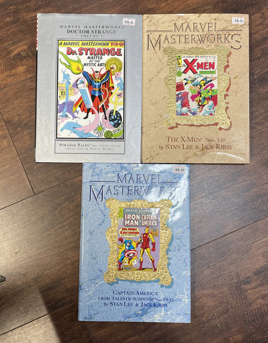 Marvel Masterworks Book Bundle Of 3 - Vol. 1, Vol. 3, Vol. 14