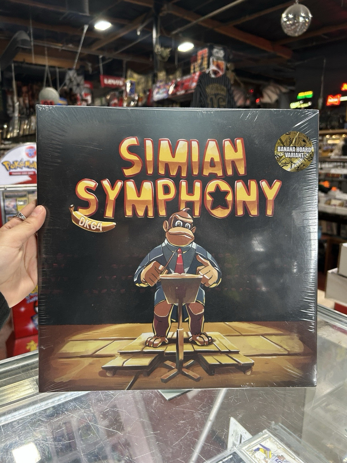 Simian Symphony Rebecca Tripp DK64 Soundtrack VGM Banana Hoard Yellow Vinyl LP