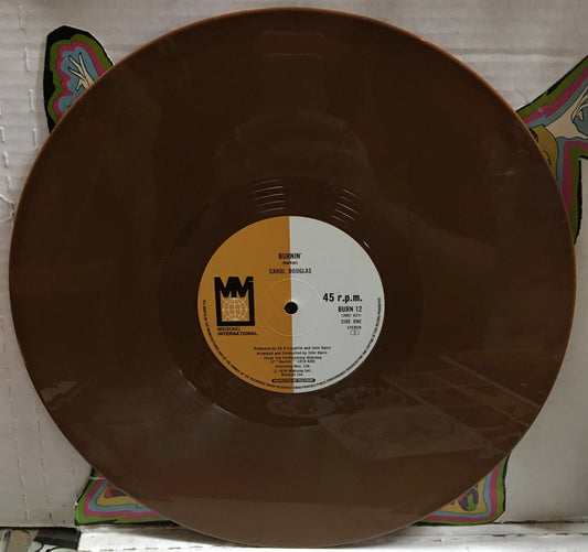 Carol Douglas Burnin’ 12” UK Record BURN12 Brown