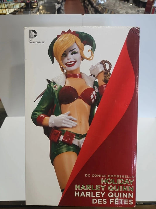 DC Collectibles DC Comics Bombshells Holiday Harley Quinn Statue USED