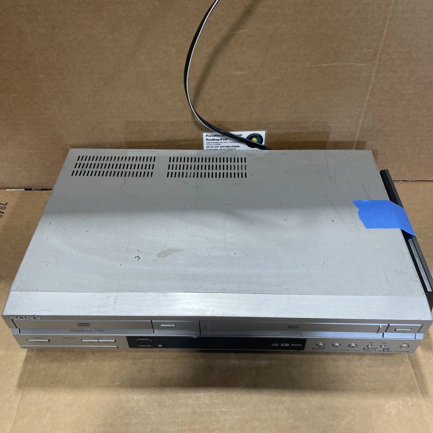 Sony VCR DVD Combo Player Recorder SLV-D350P Hi-Fi 4 VHS +remote Tested