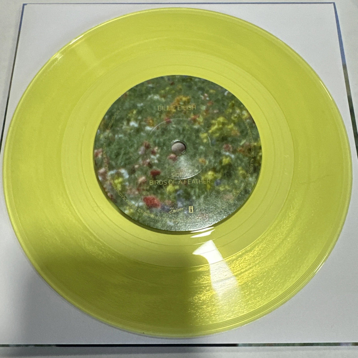 BILLIE EILISH BIRDS OF A FEATHER 7” VINYL TRANSLUCENT GREEN NEW