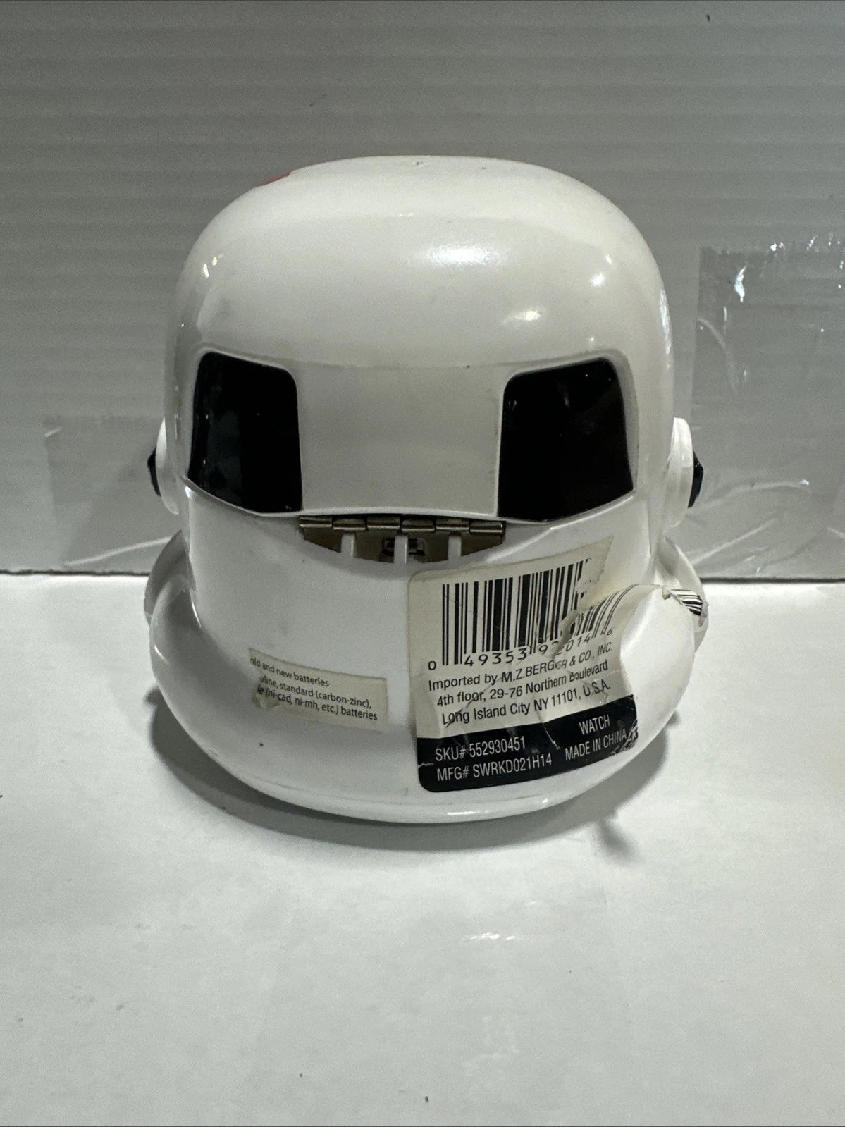 Star Wars MZ Berger & Co Stormtrooper LCD Watch and Case - New Watch W/ Pull Tag