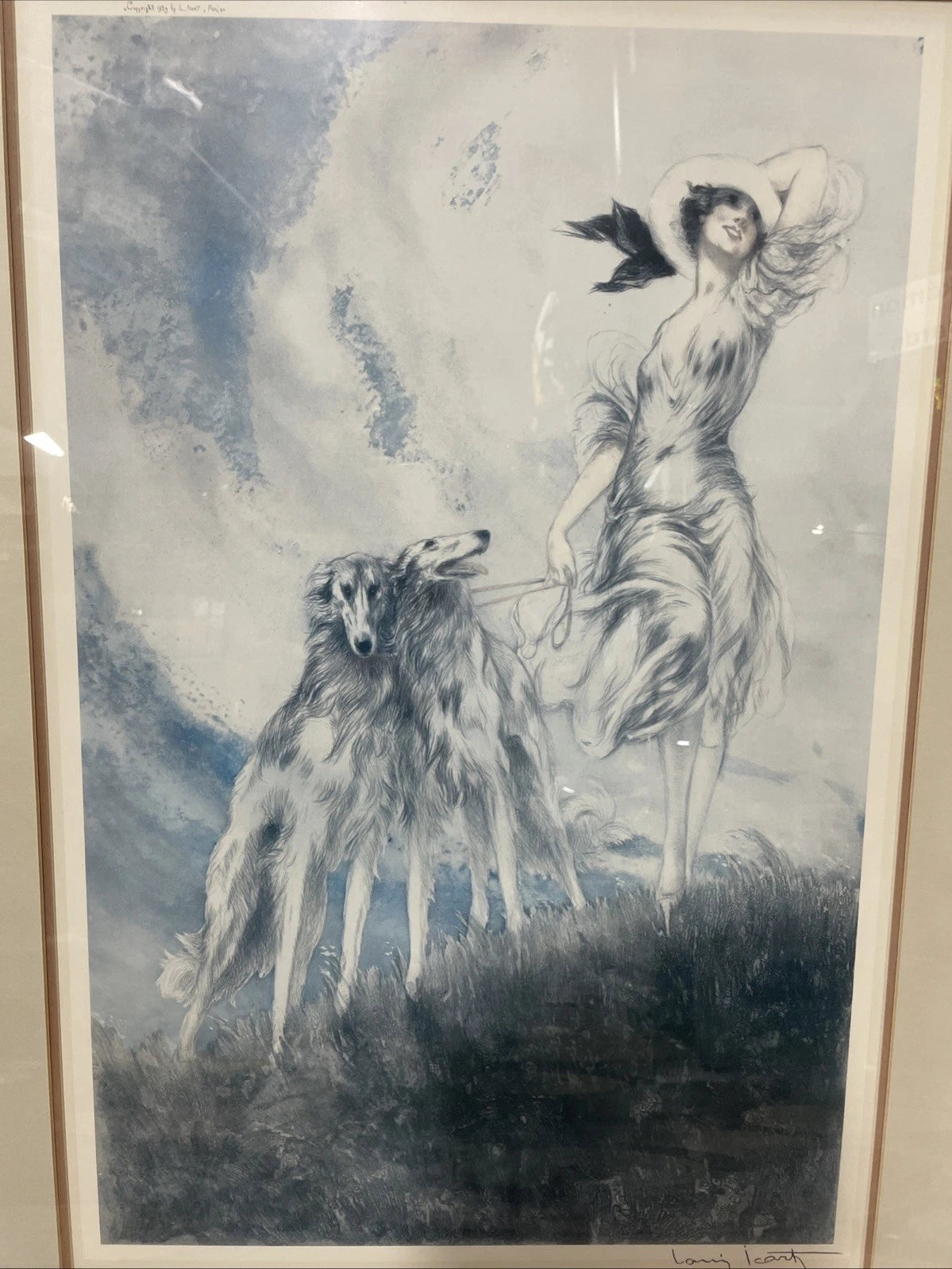 Louis Icart JOY OF LIFE 1929 Large Professionally Framed Lithographic Print