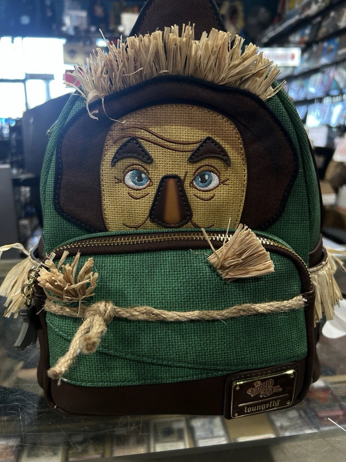Loungefly The Wizard of Oz Scarecrow Cosplay Mini Backpack with tags