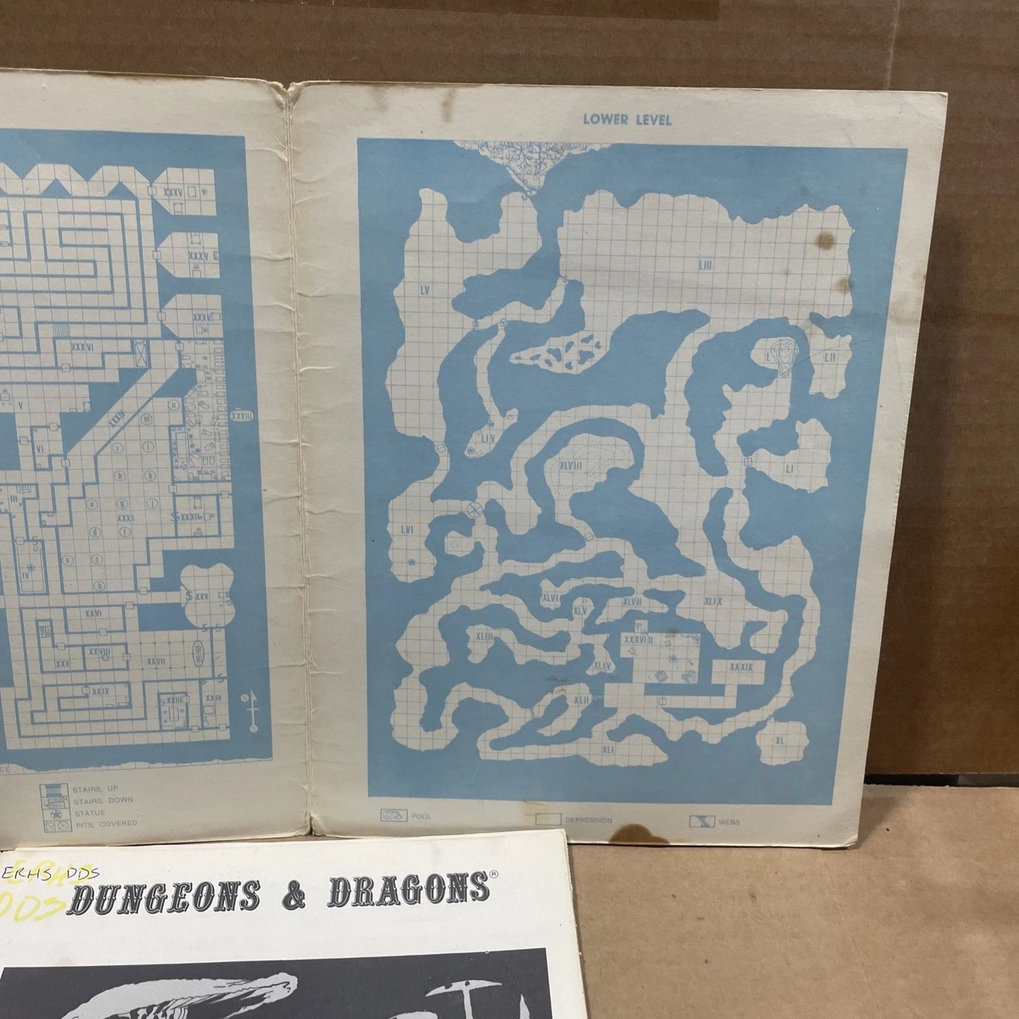 B1 In Search of the Unknown 9023 Advanced D&D Dungeons and Dragons 1st Run 1979