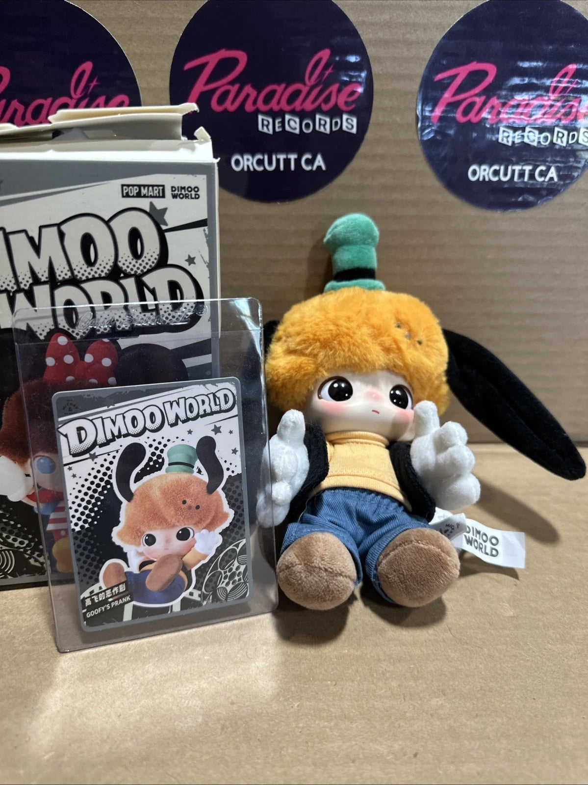 Dimoo World Disney Series Vinyl Plush ( Goofy’s Prank) Authentic Popmart New