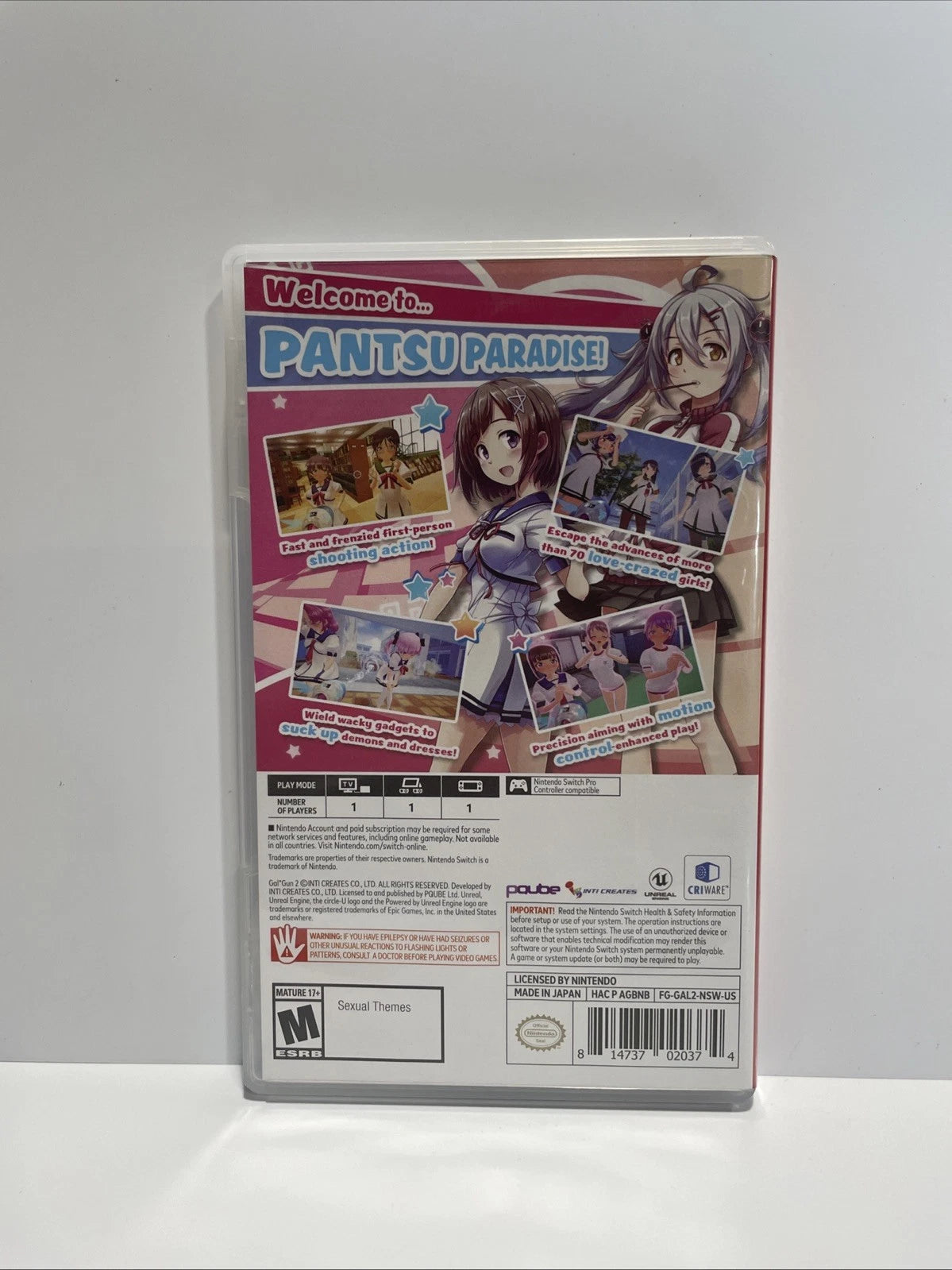 Gal Gun 2 Nintendo Switch No Manual W Box
